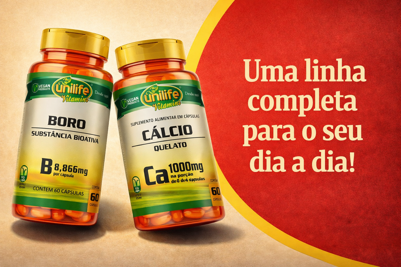Linha completa de suplementos para o seu dia a dia